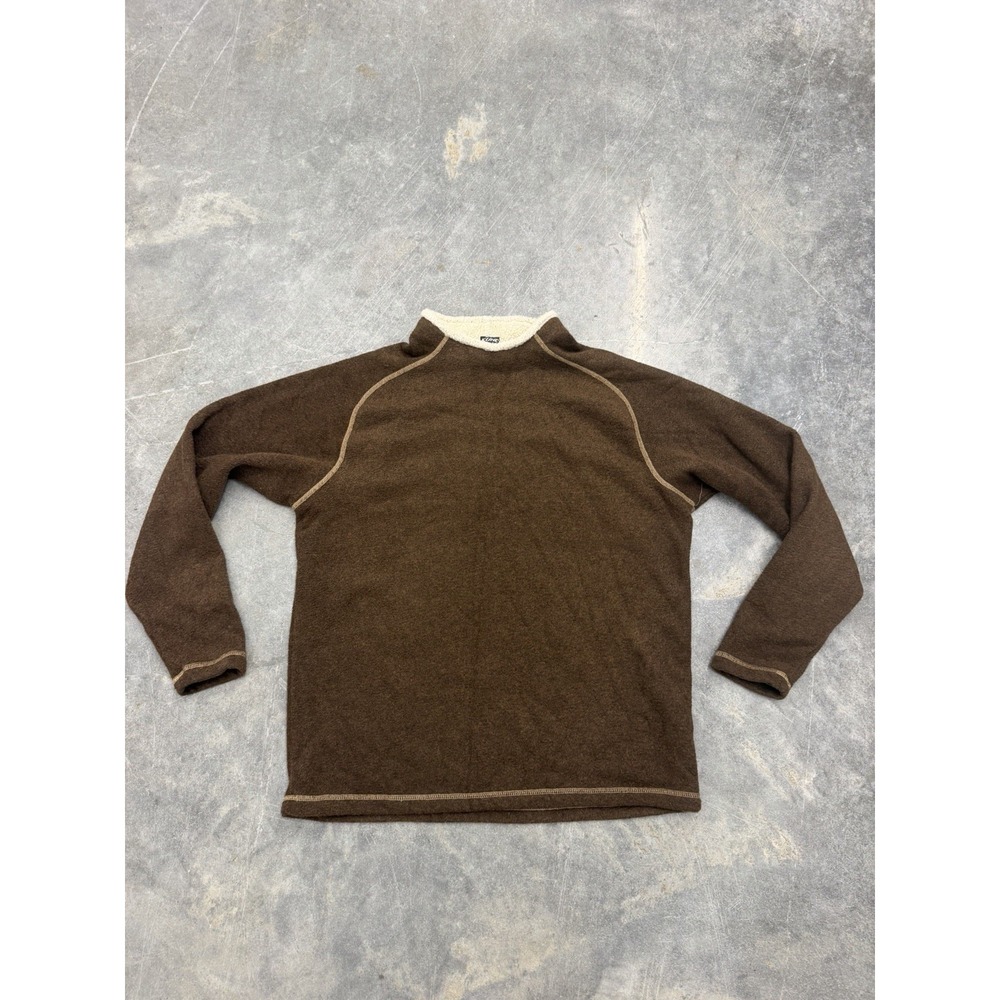 Kuhl Alfpaca Pullover Sweater Men's Size XL Brown Mock Neck Long Sleeves